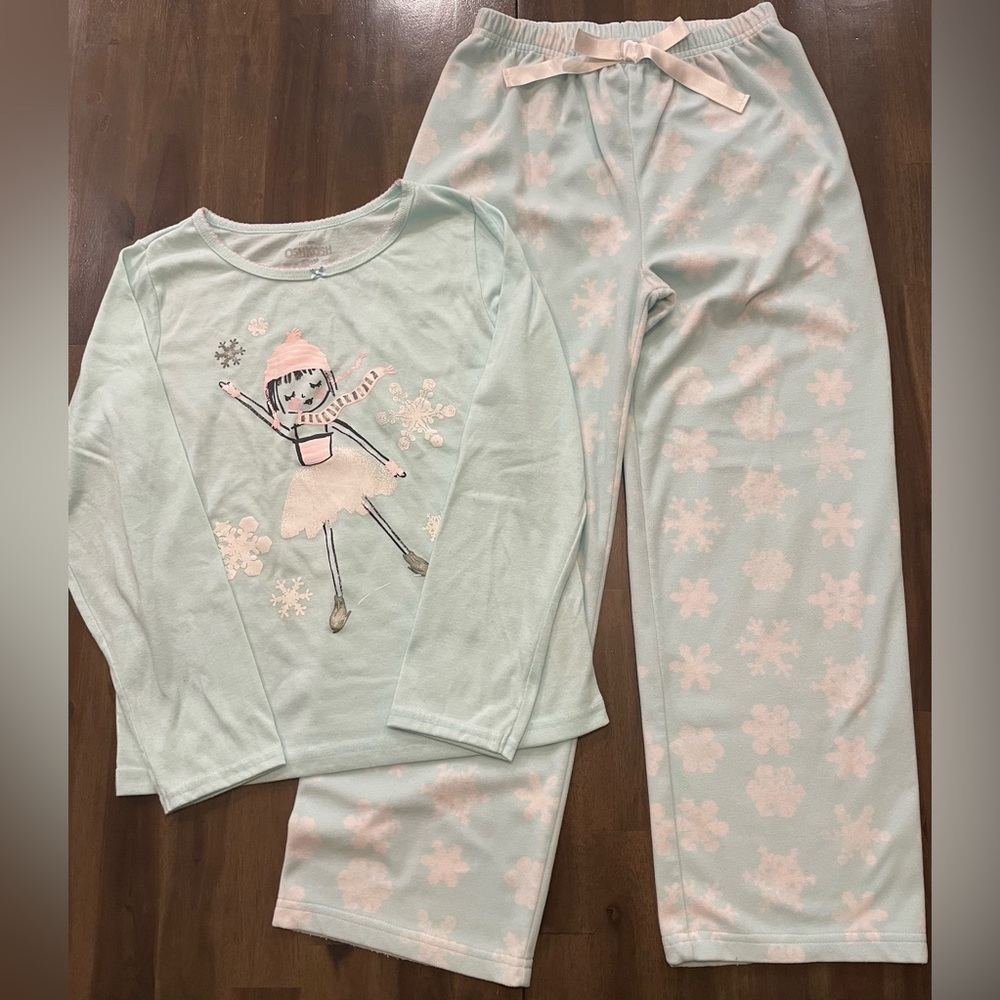 OshKosh B'gosh Kids Pajama Set in Light Blue and Pink